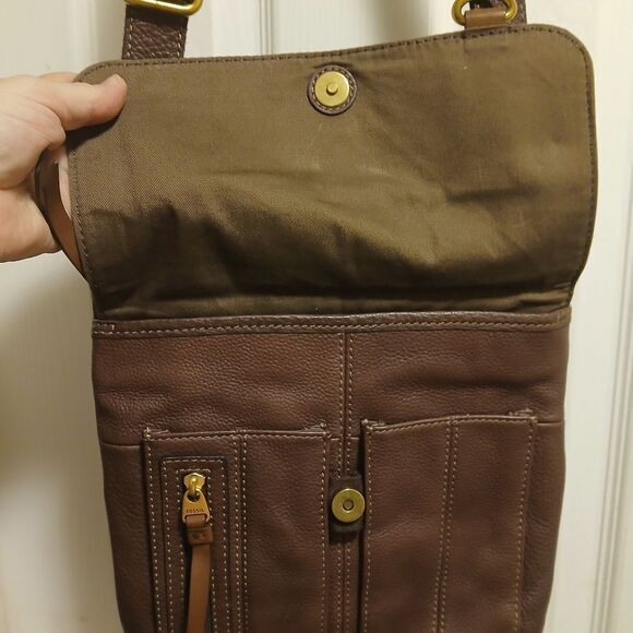 Fossil MORGAN Brown Leather Bag - Picture 5 of 7